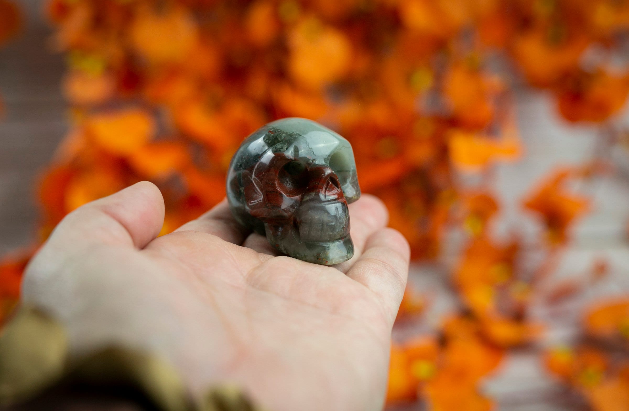 African Bloodstone Crystal Skull