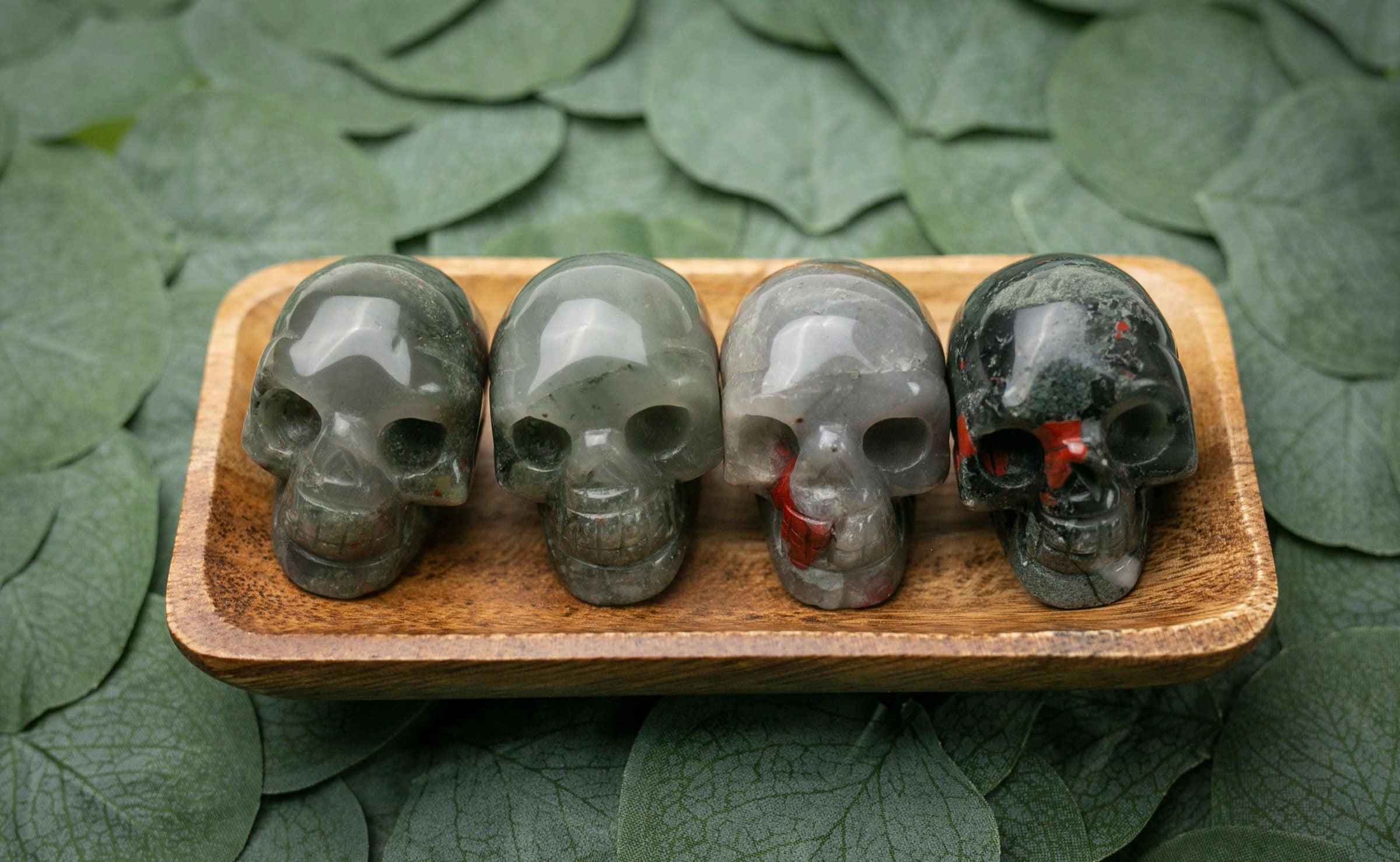 African Bloodstone Crystal Skull