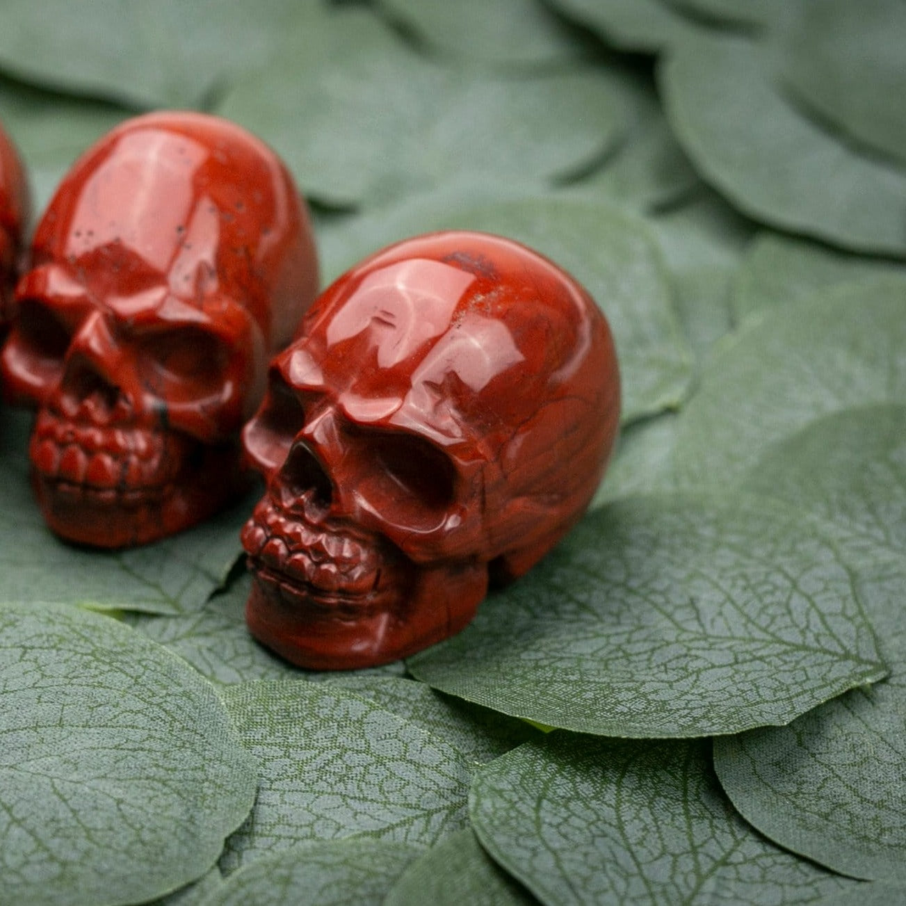 Red Jasper Crystal Skull