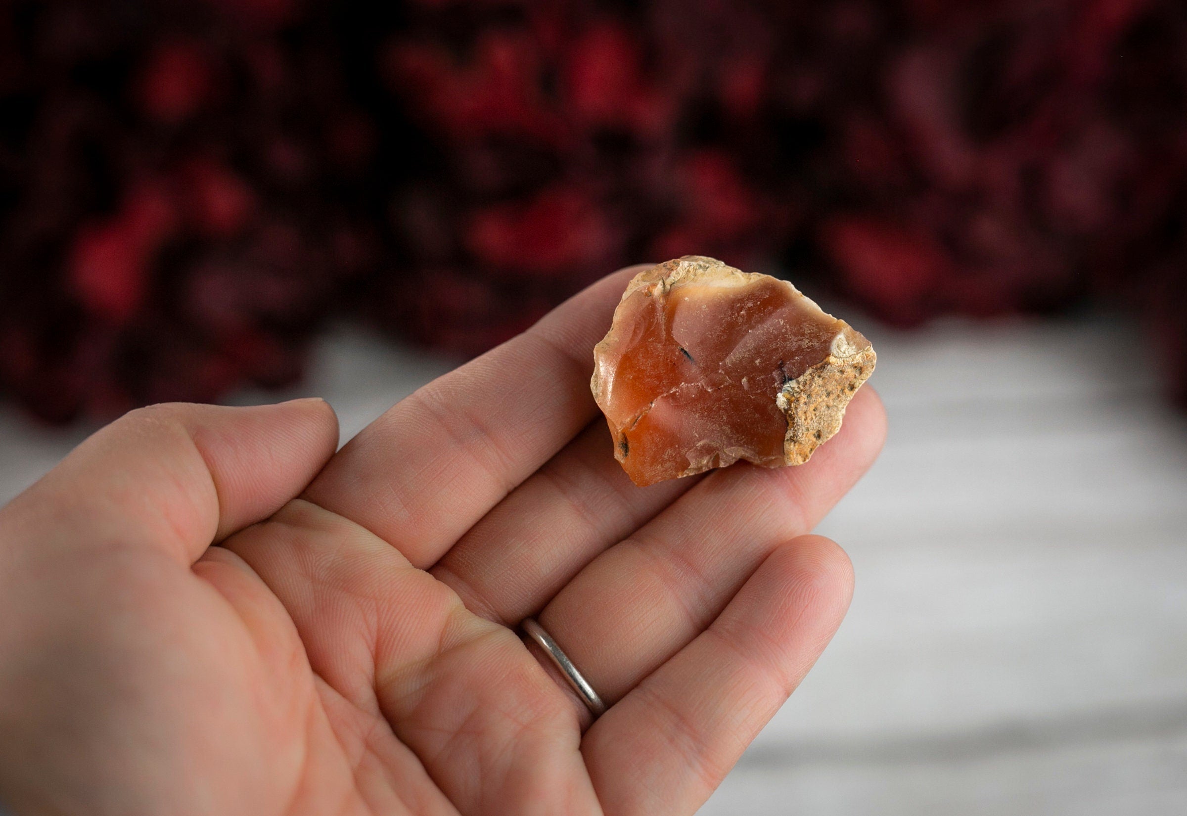 Raw Carnelian Crystal