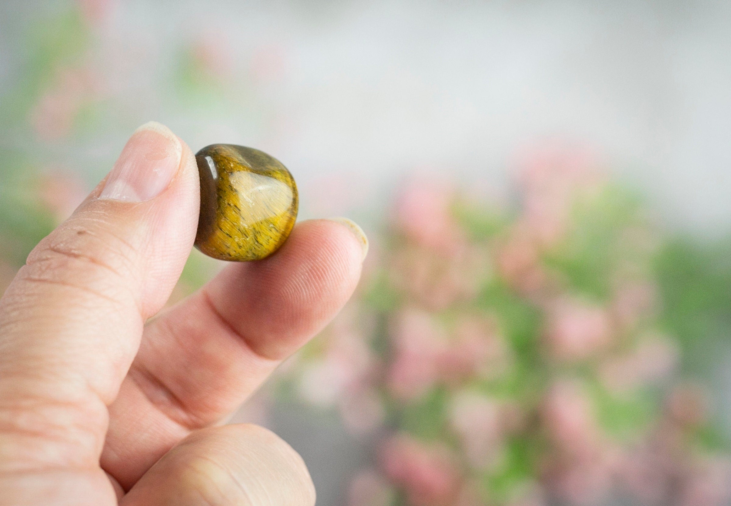 Tigers Eye Runestone Set